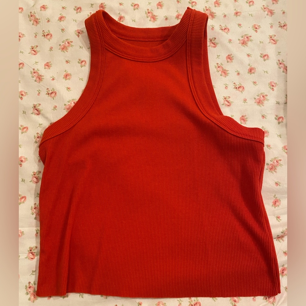 Red tank top
